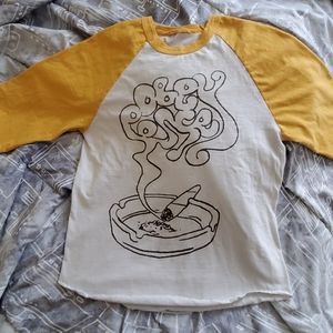 Mustard color Raglan sleeve stoner size S